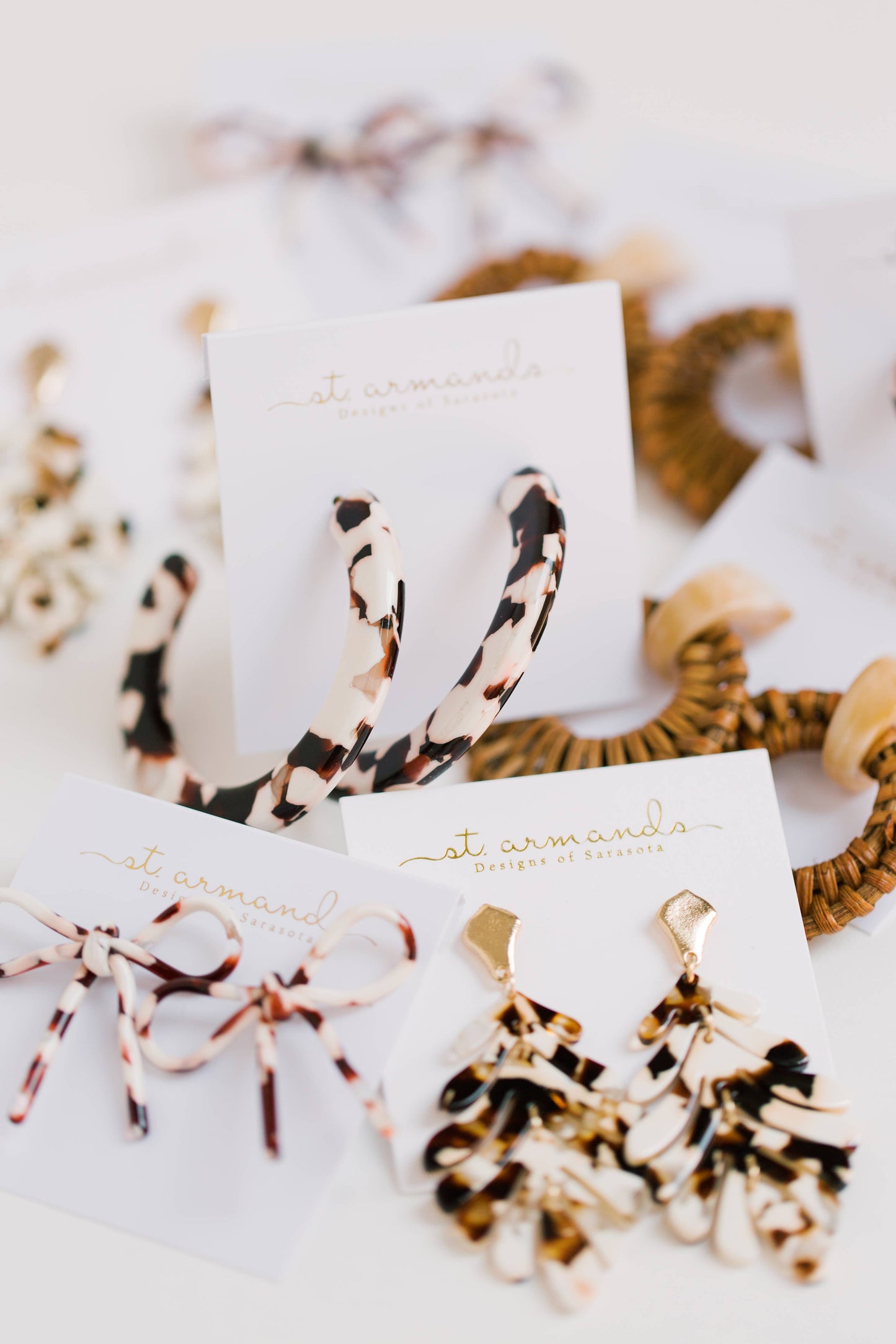2" Cocoa Hoop Statement Earrings