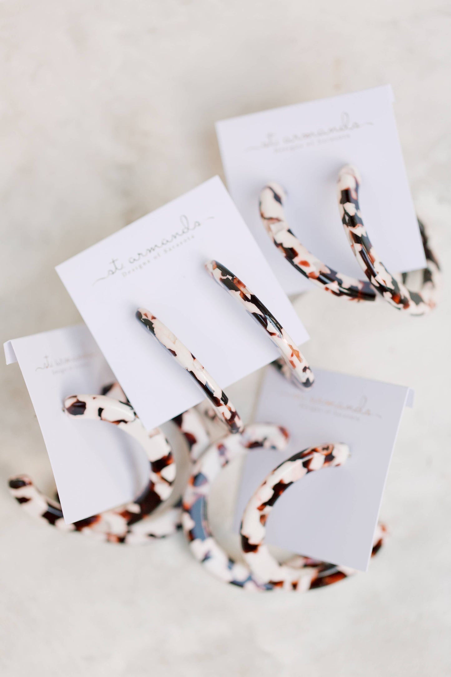 2" Cocoa Hoop Statement Earrings
