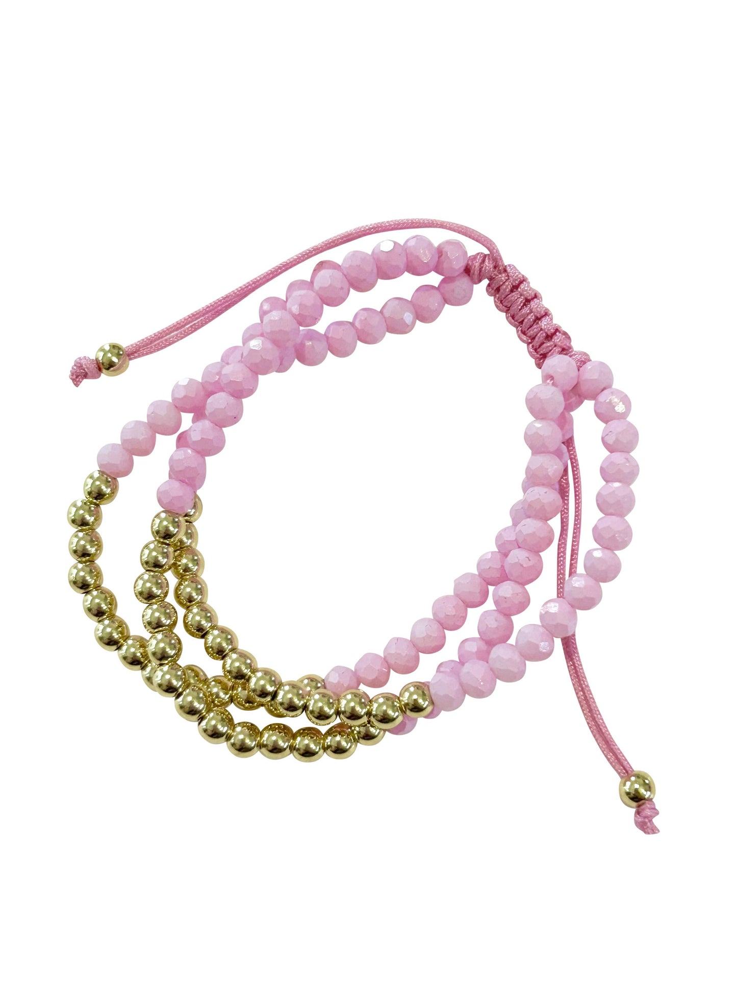 Sammy Light Pink Beaded Bracelet