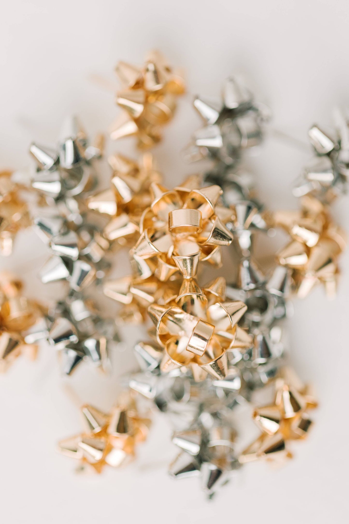 Gold Christmas Present Bow Holiday Earrings