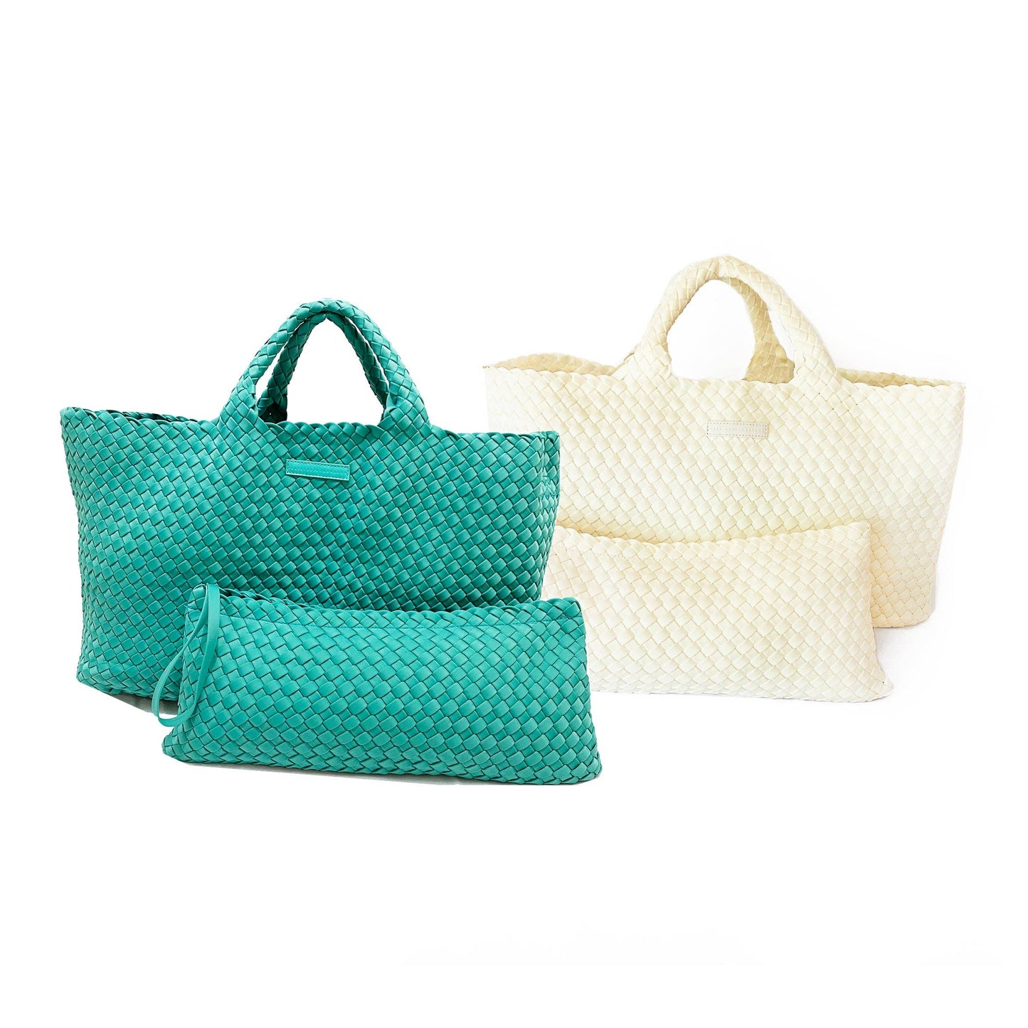 Woven Mahjong Carryall - 6 Colors: Cream