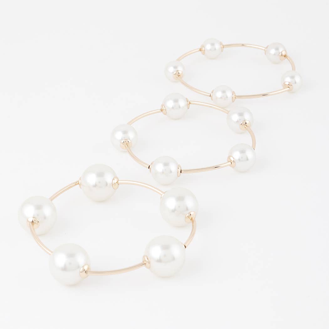 Multi Pearl Bead Bracelet: GCR