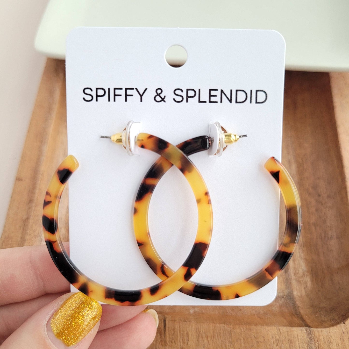 Cameron Hoops - Tortoise // Jewelry, Earrings, Fall