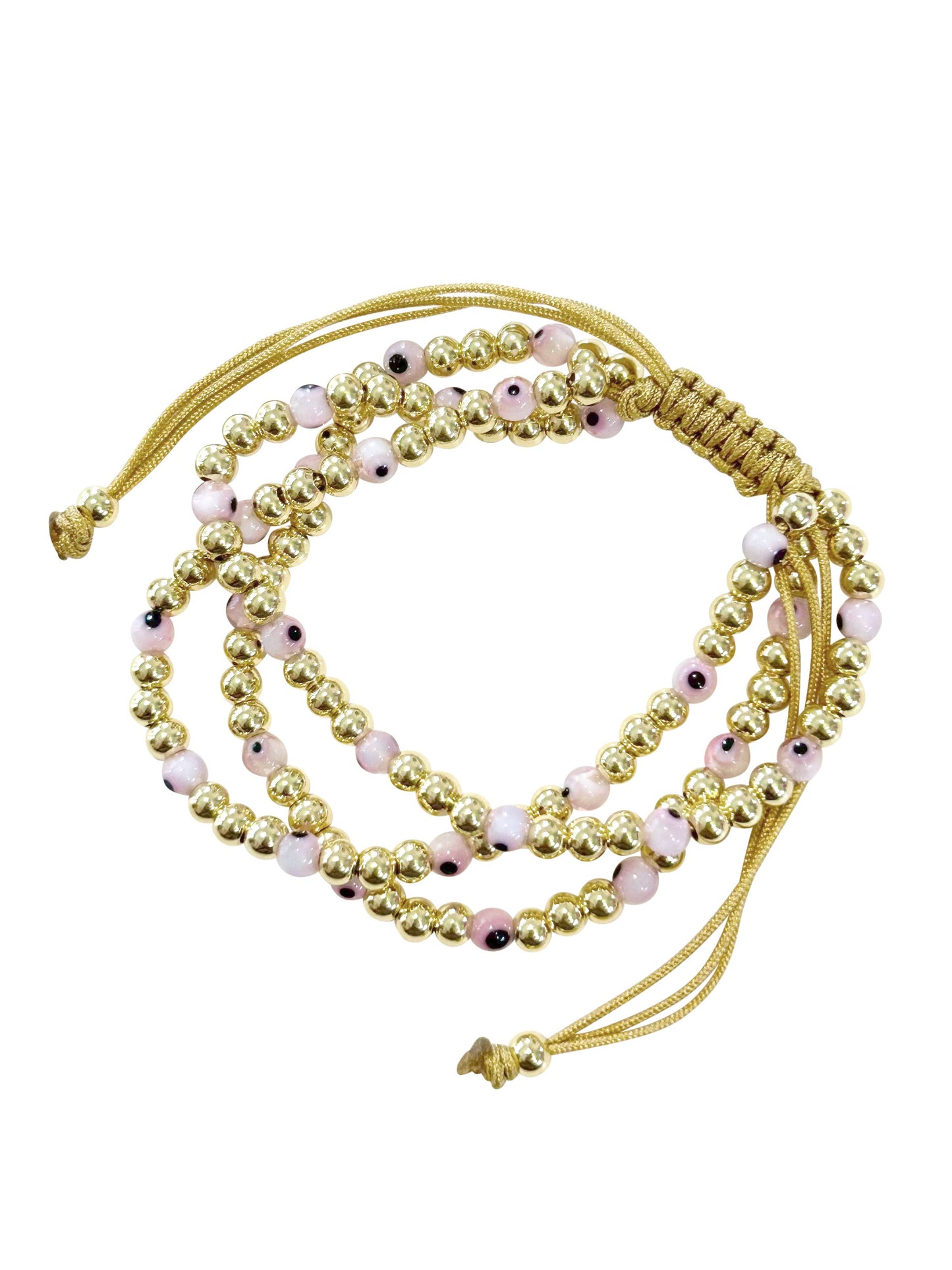 Zen Pink Beaded Bracelet