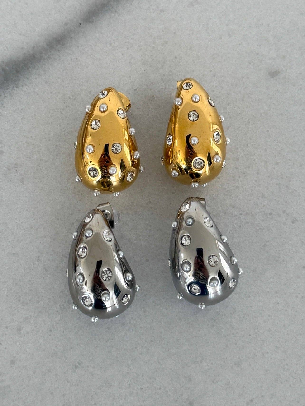 JAZ EARRINGS: SILVER