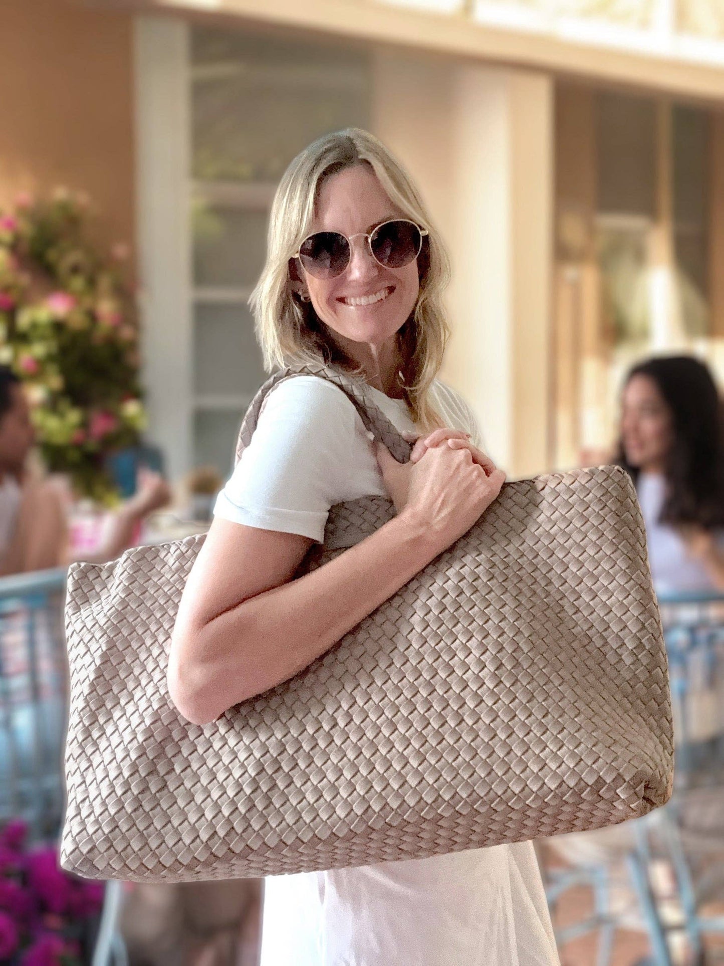 Woven Mahjong Carryall - 6 Colors: Navy