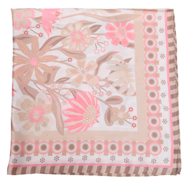 S26075 100% Polyester Lightweight Square Scarf: 03 GRN