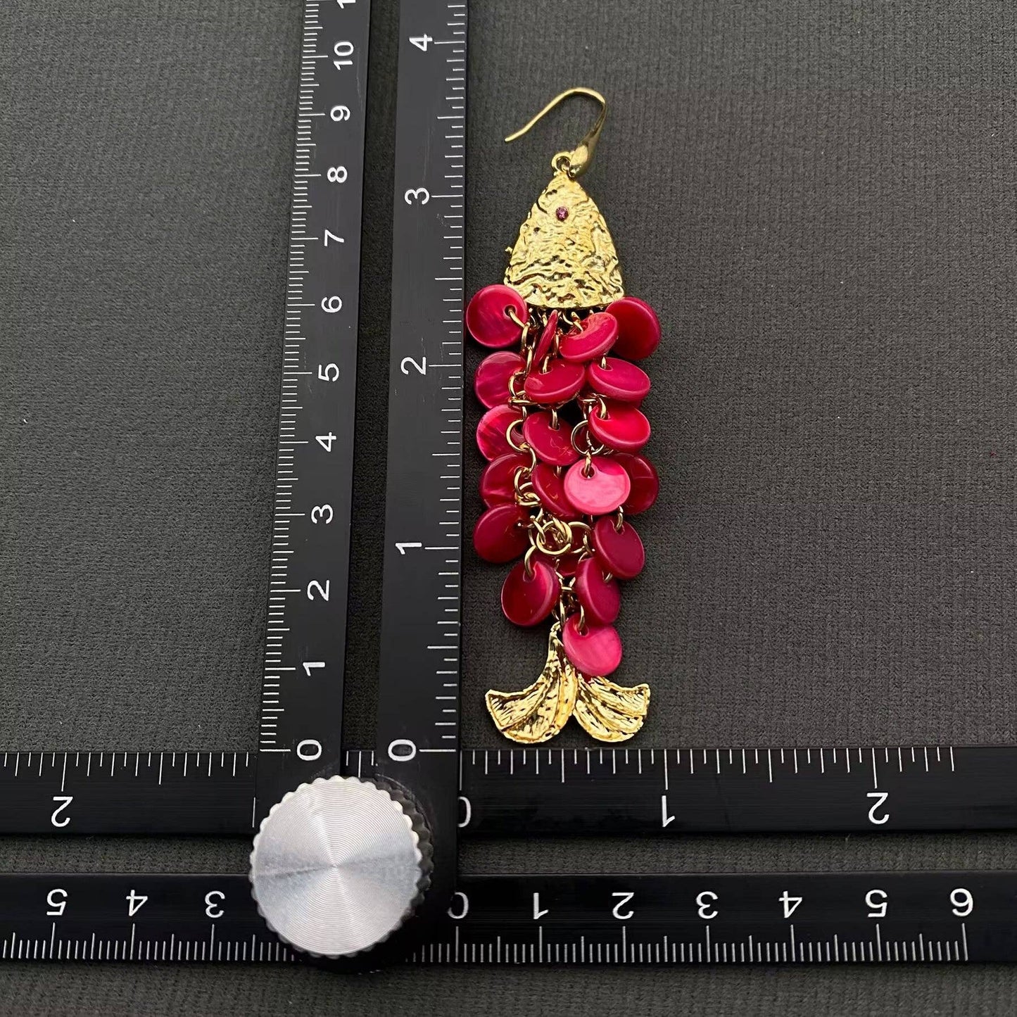 Shell Tassel Fish Dangle Earrings