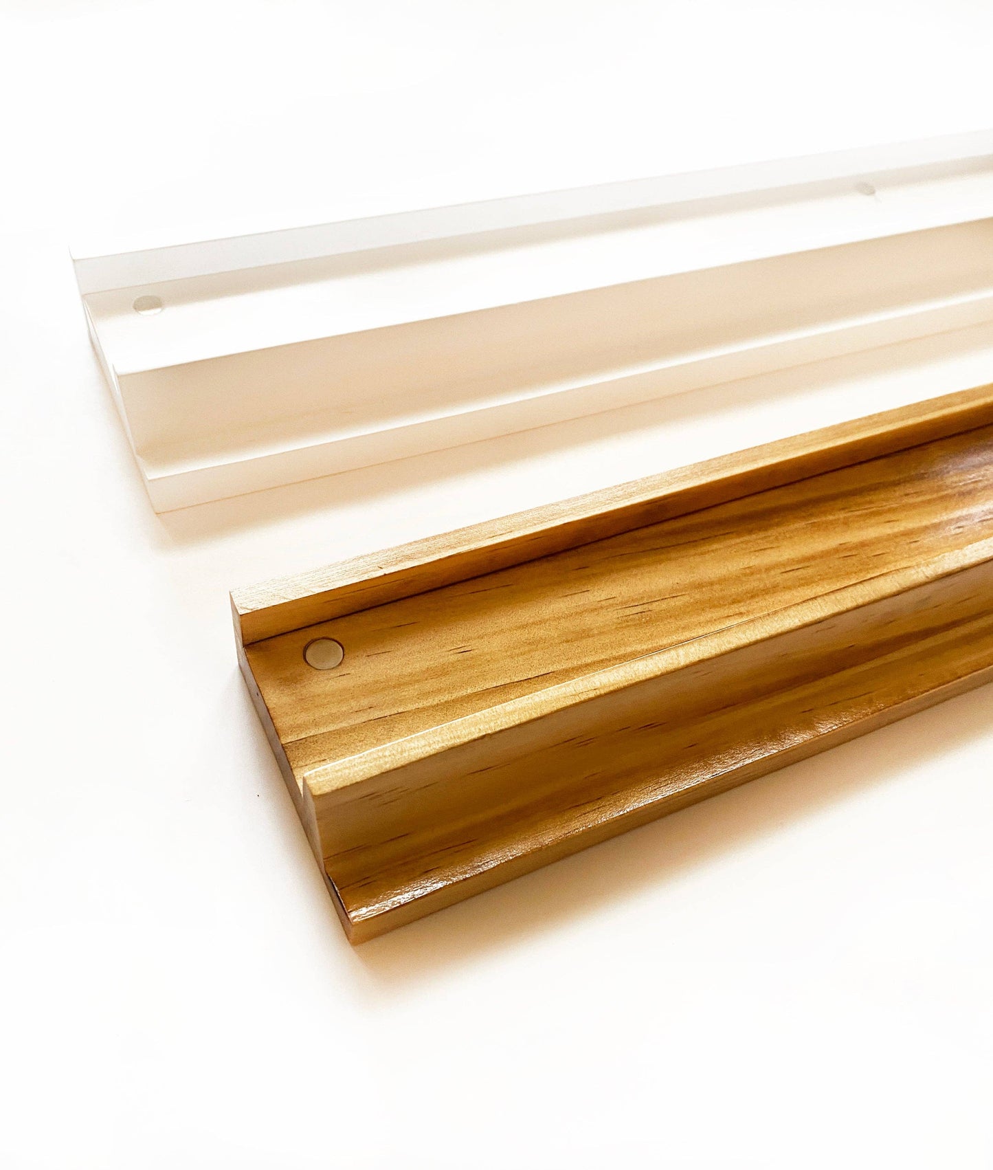 Mahjong Racks & Pushers (Set of 4): Oak