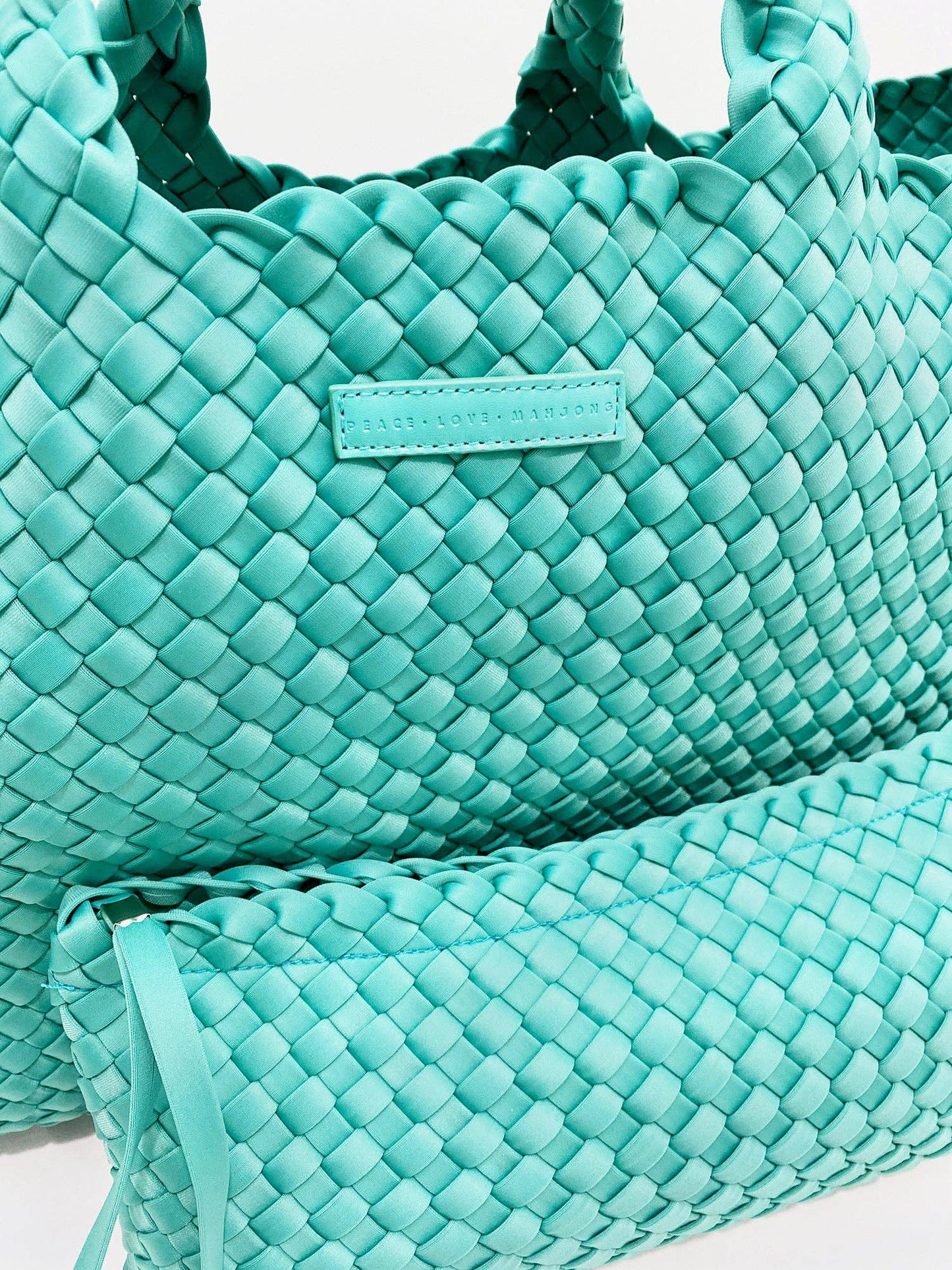 Woven Mahjong Carryall - 6 Colors: Cream