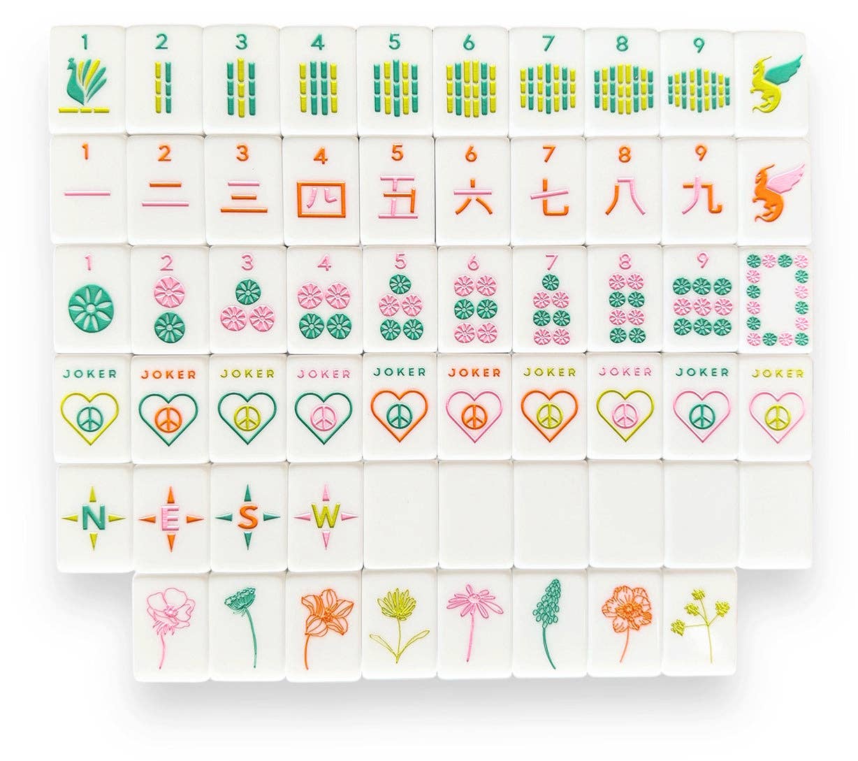 OG Mahj Tiles - Vibrant Vibes Tiles: Vibrant Vibes