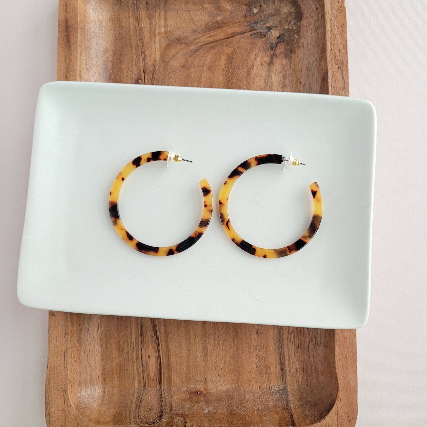 Cameron Hoops - Tortoise // Jewelry, Earrings, Fall