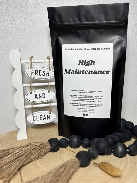 High Maintenance Laundry Powder & All Purpose Cleaner: 2 Ibs