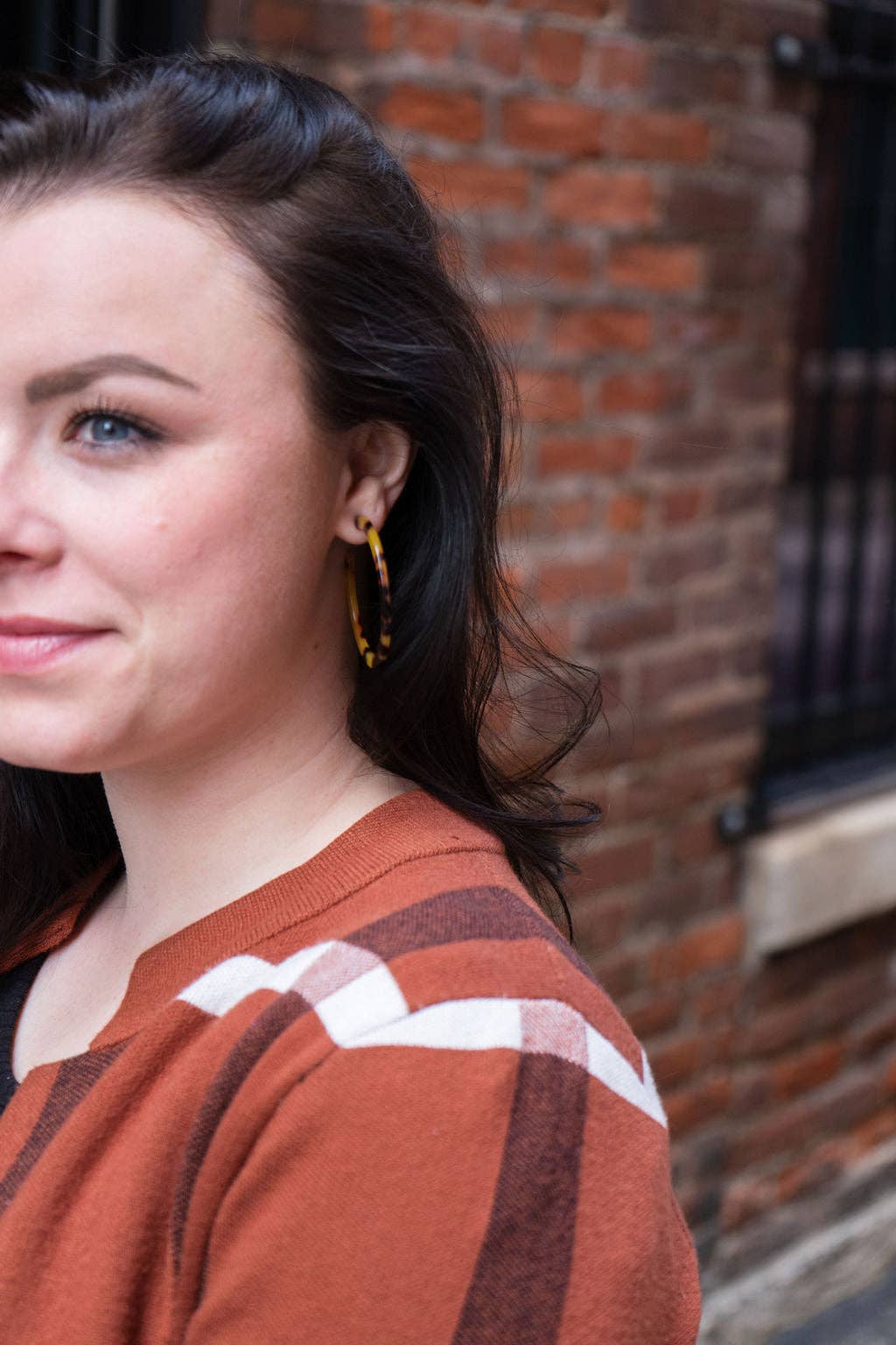 Cameron Hoops - Tortoise // Jewelry, Earrings, Fall
