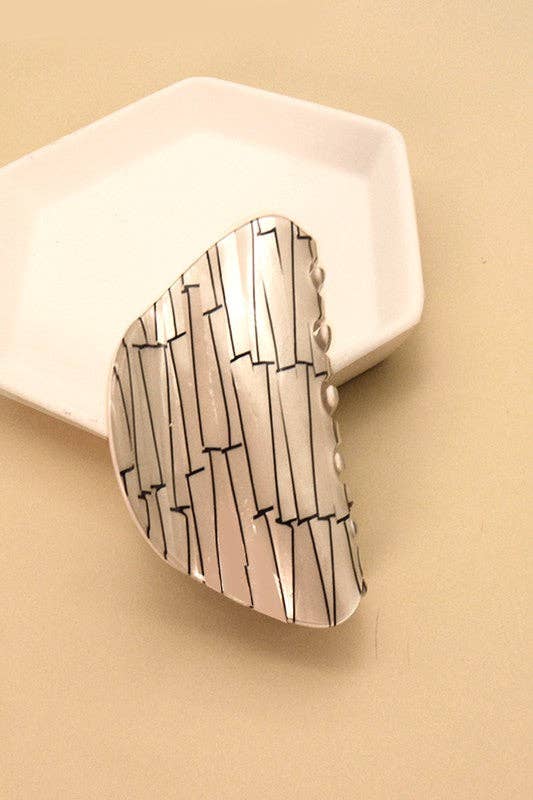 SHINY OVAL HAIR CLAW CLIPS | 40H461: A
