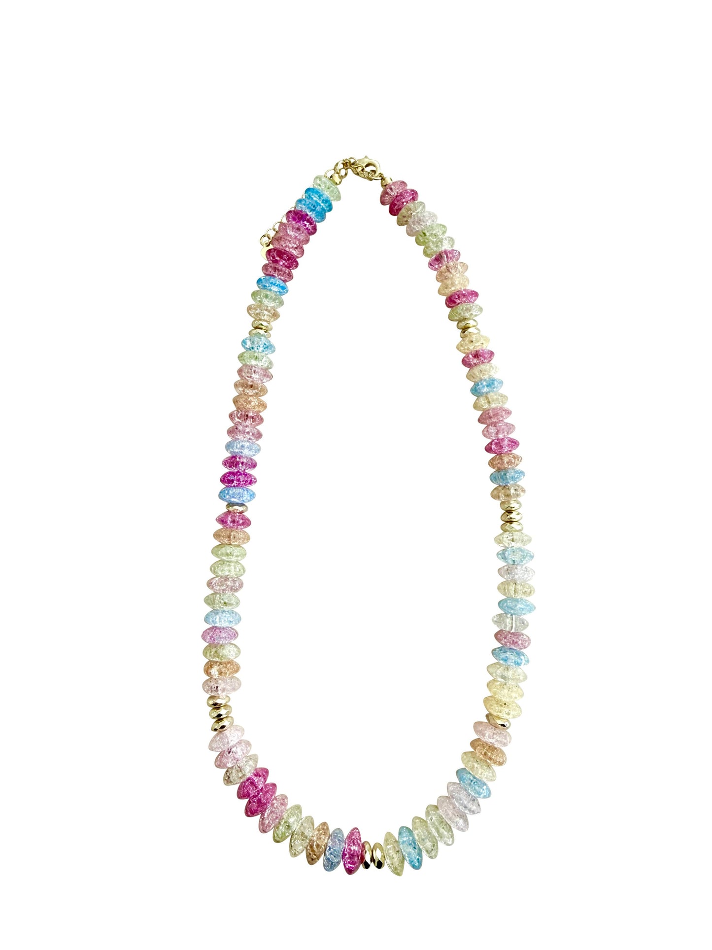 Nora Pastel Glimmer Beaded Necklace