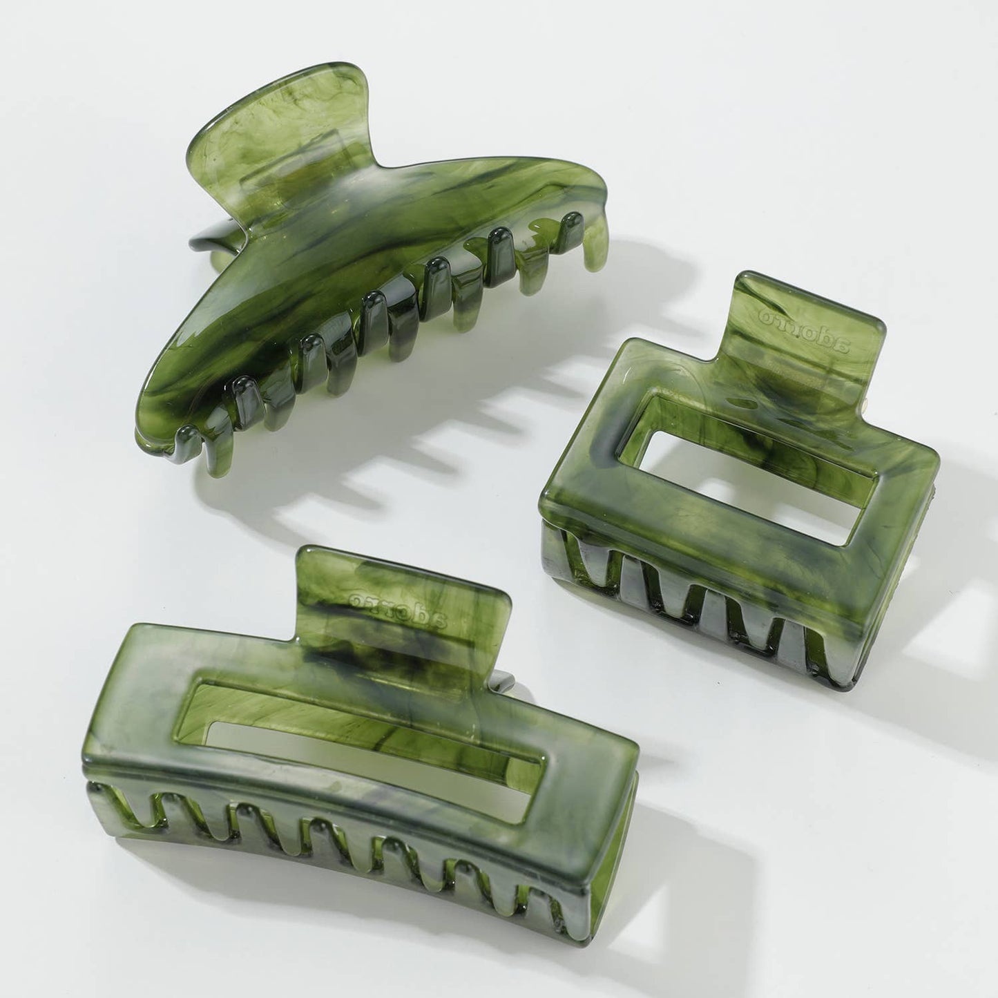 Jade Green S/M | Assorted Small/Medium Claw Clips : Assorted