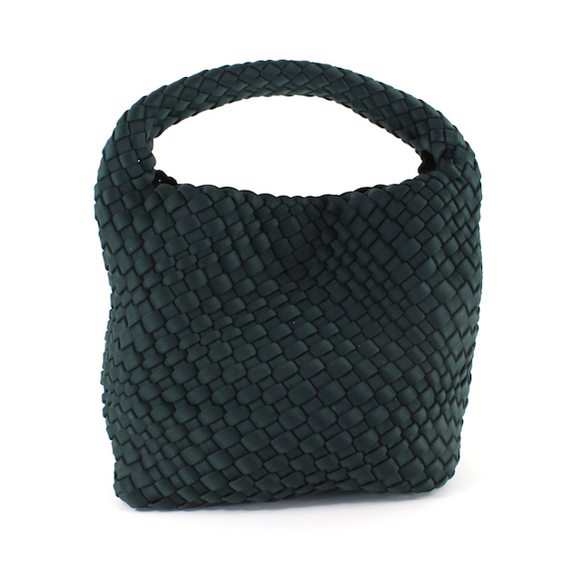P23093 Small Nylon Woven Hobo Crossbody Bag w/Cosmetic Pouch: 07 Clay