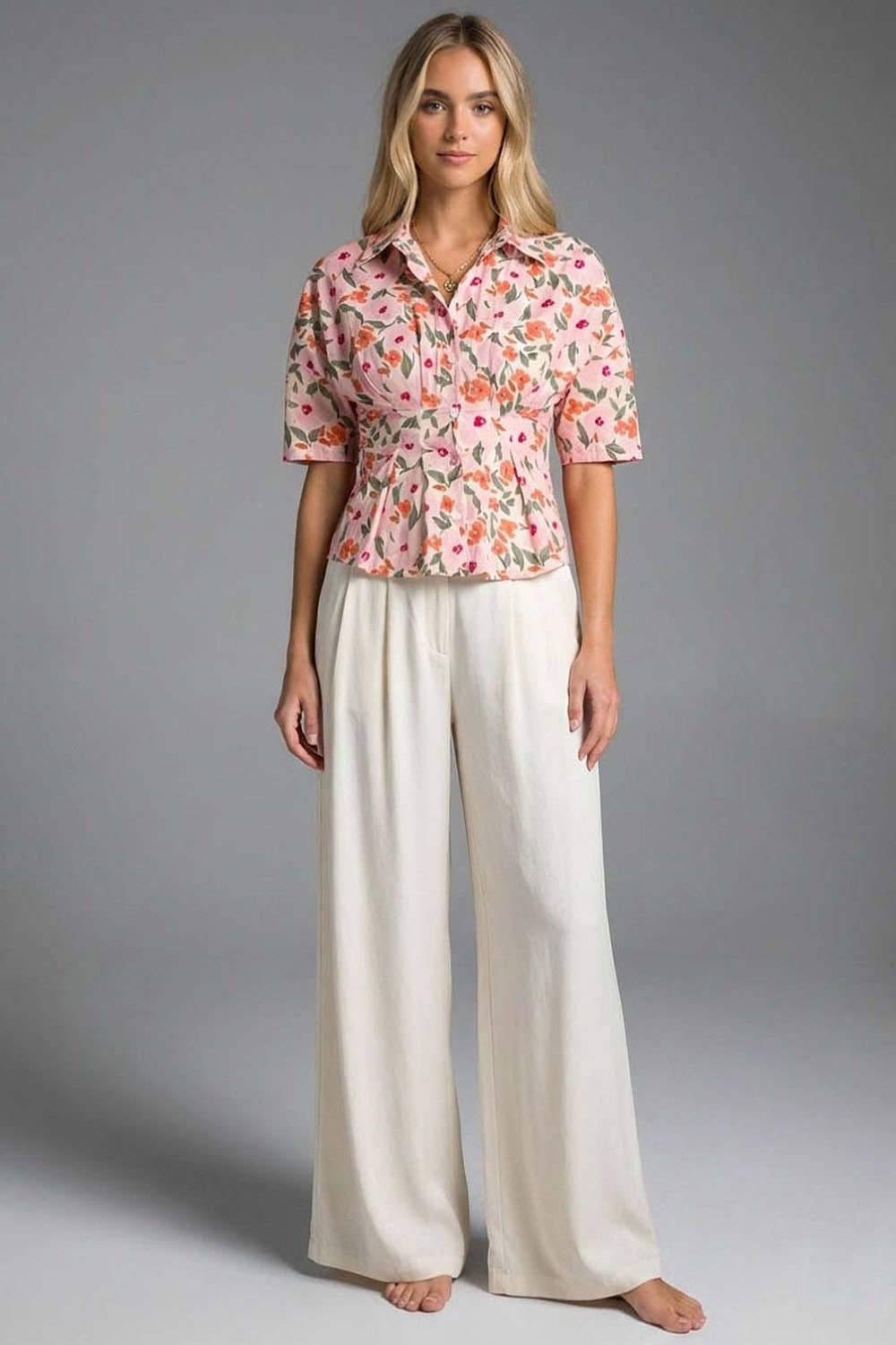 Saffron Bloom Shirt: Saffron Bloom / L