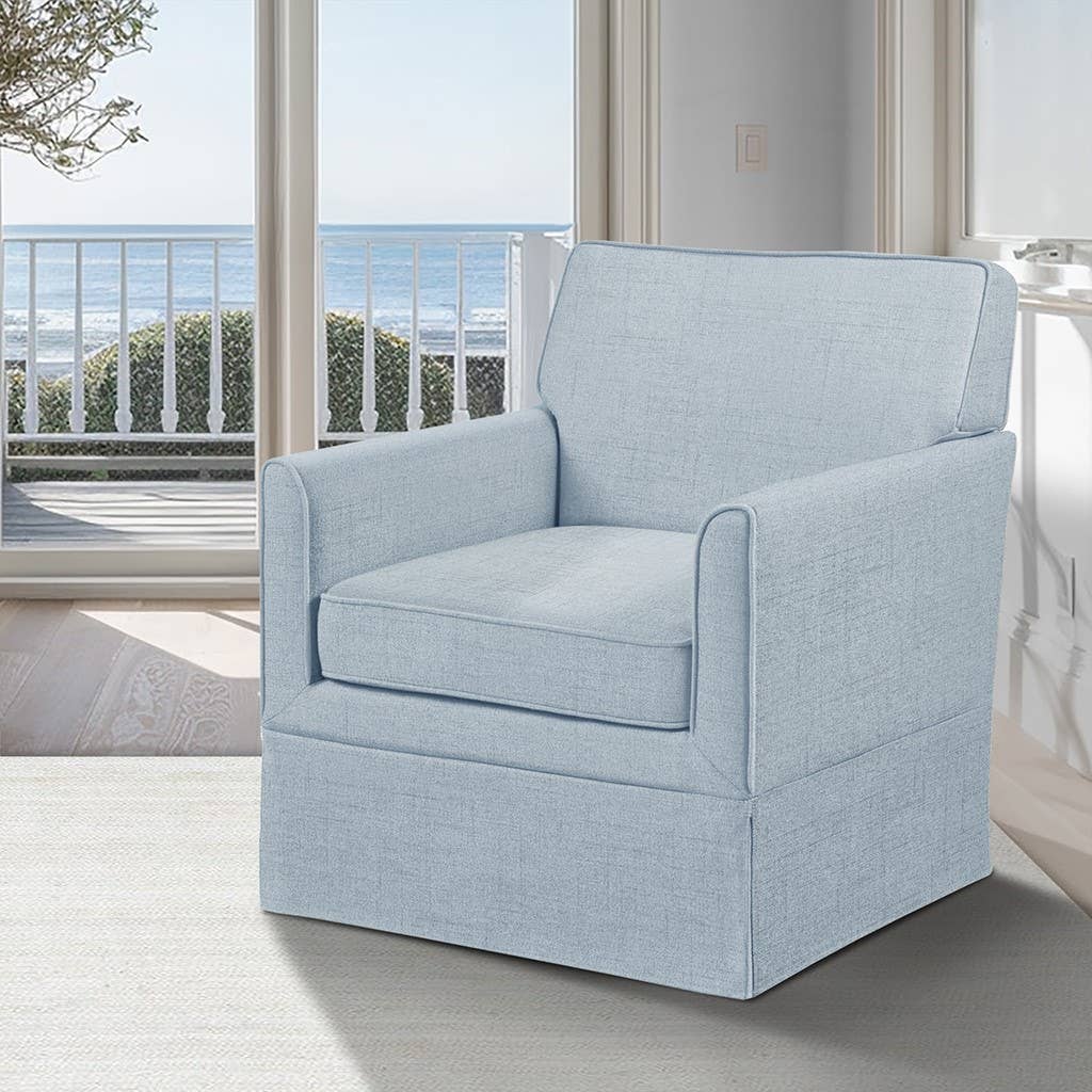 Slipcover Accent Armchair Single Sofa Chair Light Blue