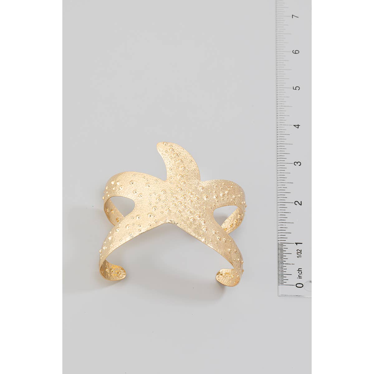 Metallic Starfish Cuff Bracelet: RH
