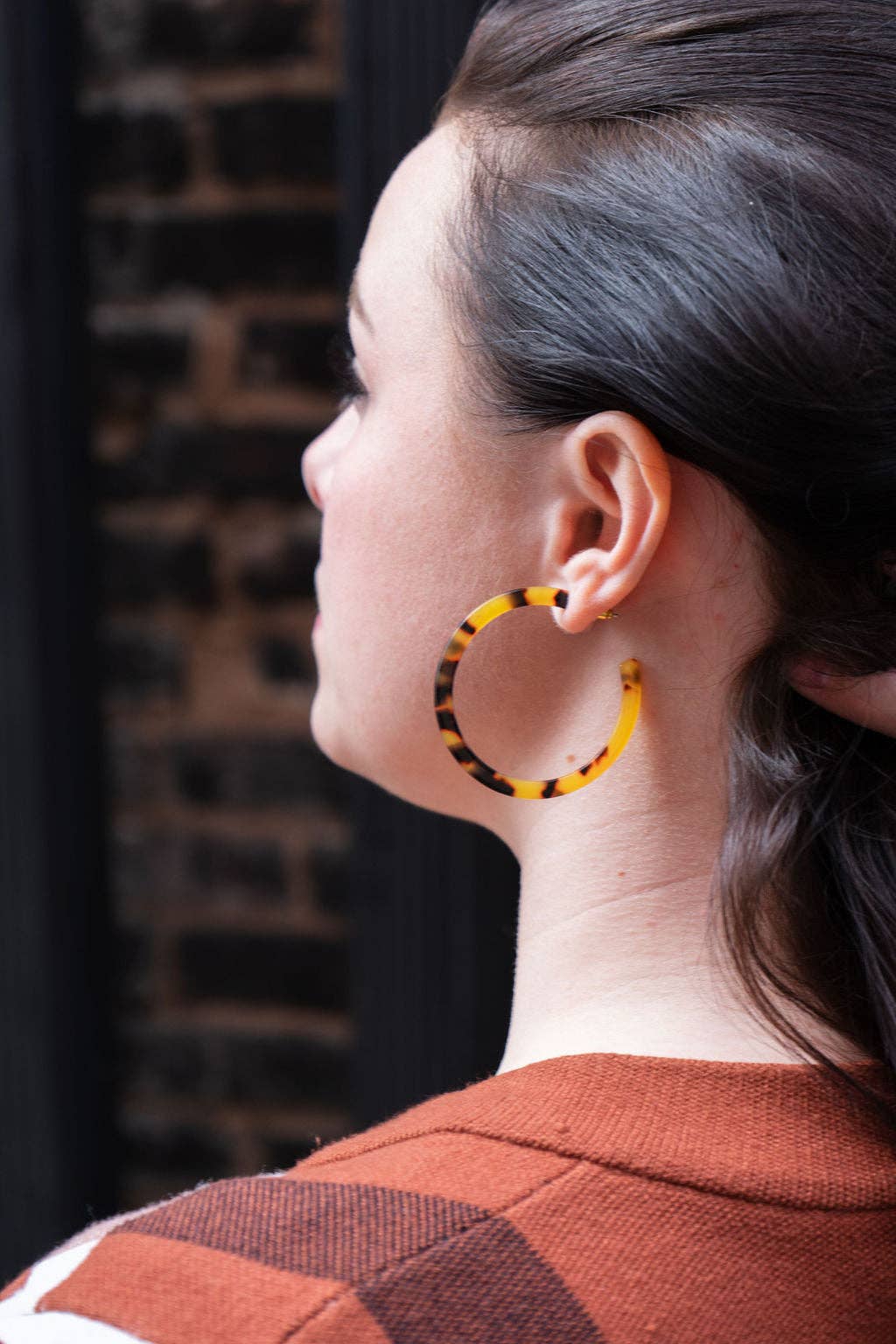 Cameron Hoops - Tortoise // Jewelry, Earrings, Fall