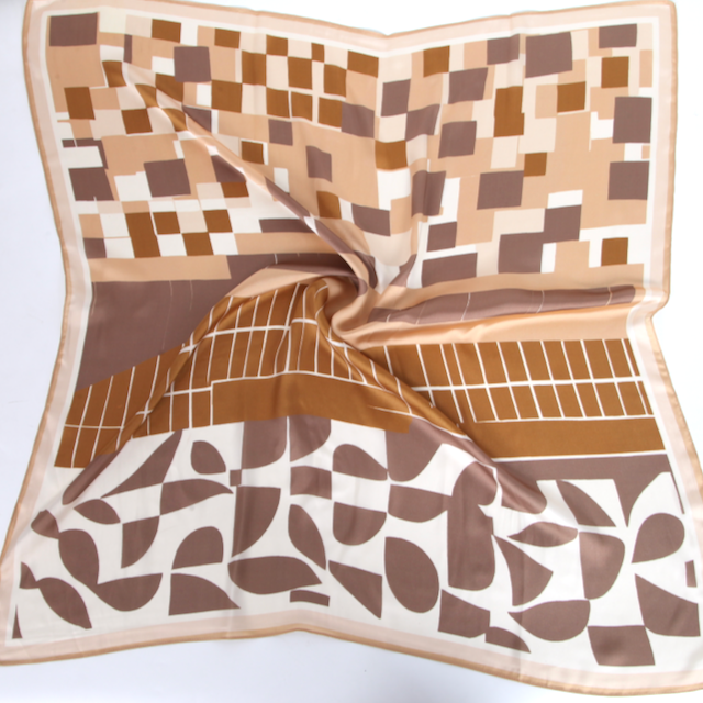 S26078 100% Polyester Lightweight Square Scarf: 01 Pink