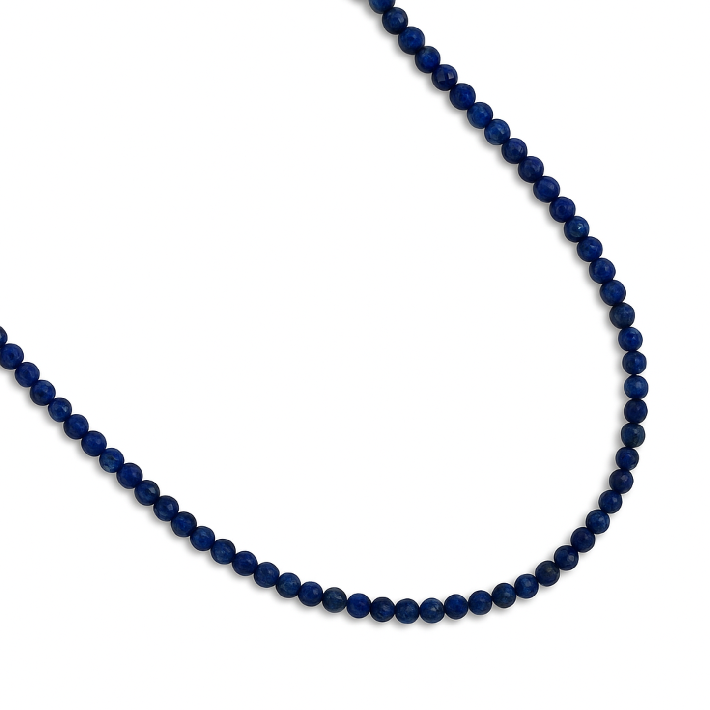 Natural Stone Beads Single Strand Necklace: Rhodonite Pink