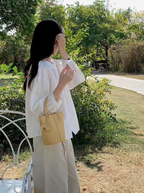 P25056 Small Tote/Crossbody Bag w/Matching Bag Charm: 01 Yellow