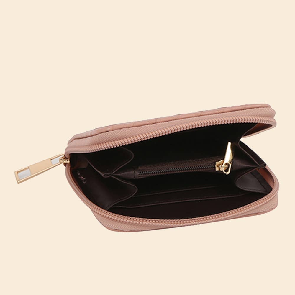 Woven Zip Around Wallet: BR