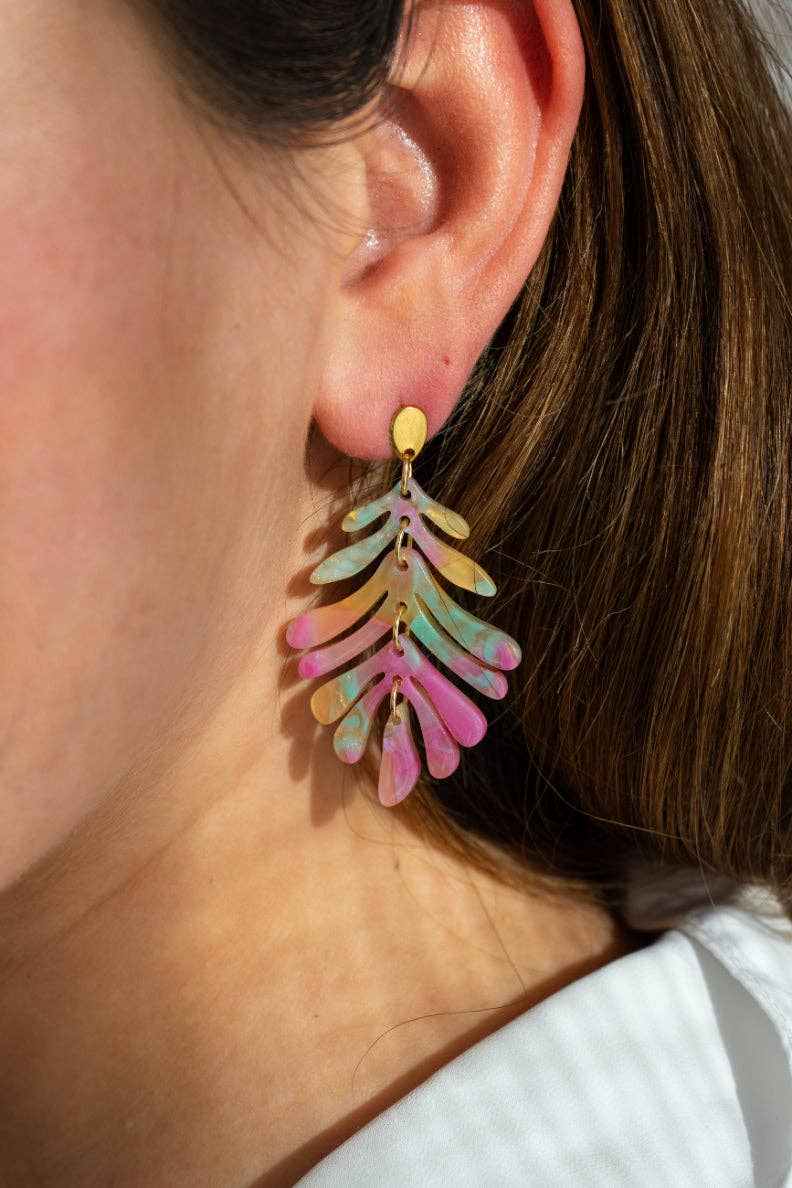 Petite Palm Earrings - Tropical Delight // Jewelry, Resort