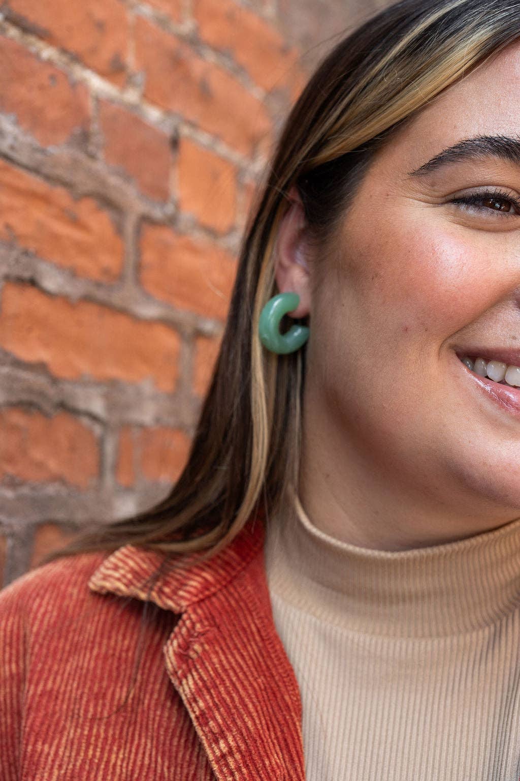 Chloe Hoops - Sage // Jewelry, Earrings, Fall
