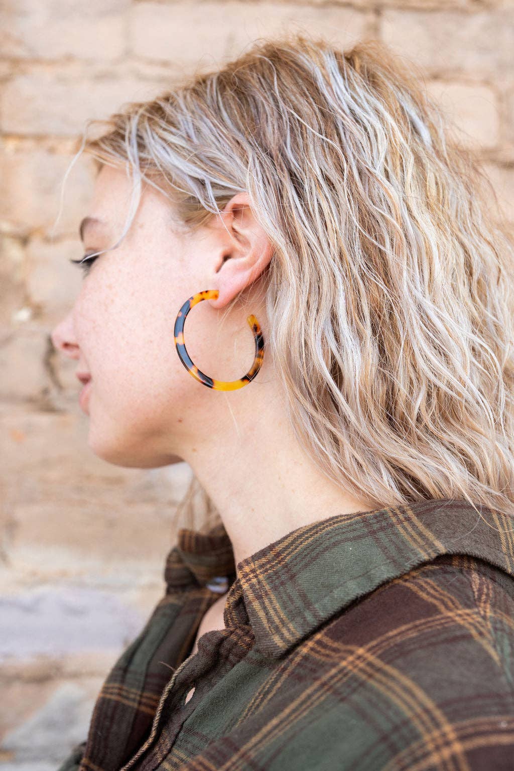 Cameron Hoops - Tortoise // Jewelry, Earrings, Fall