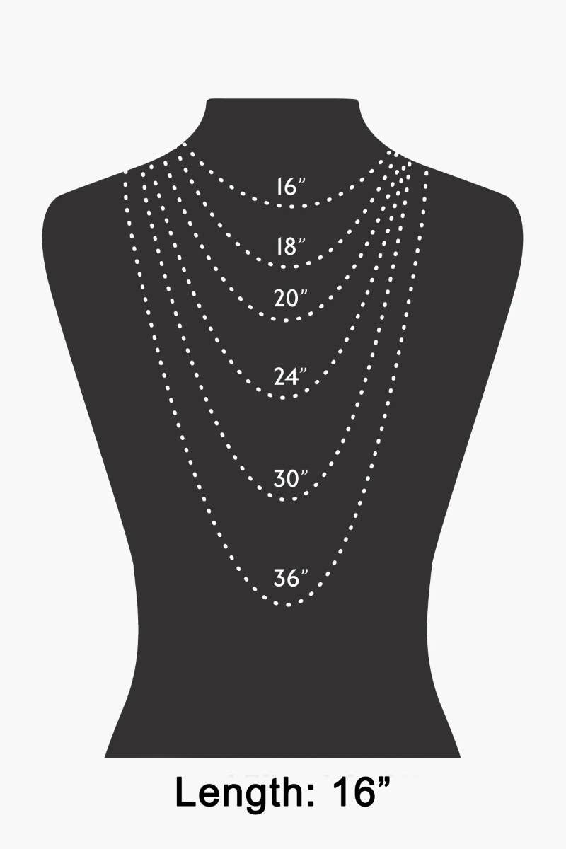 Round Stone Beaded Necklace: BPINK