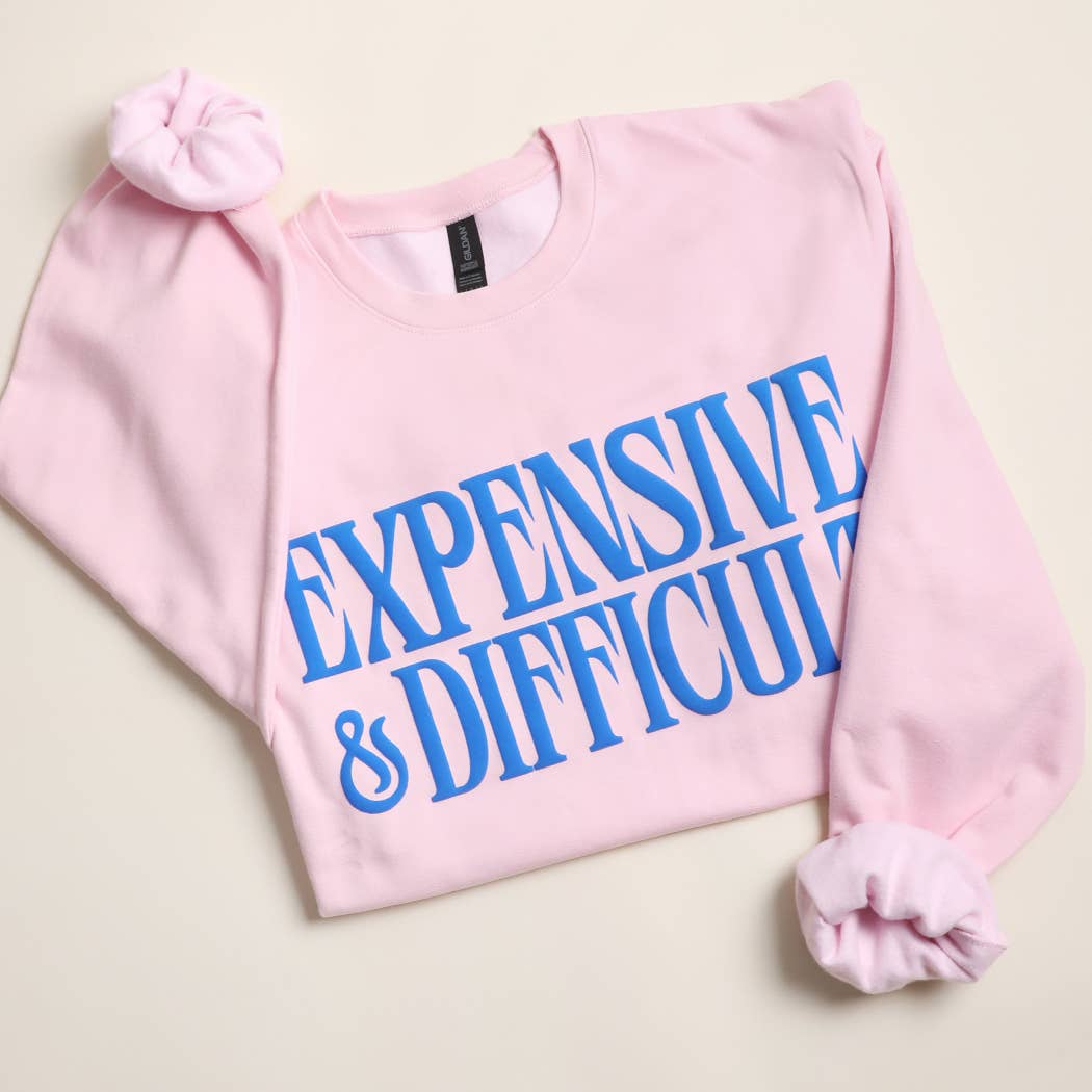 EXPENSIVE & DIFFICULT PUFF MIDWEIGHT Sweatshirt: FOREST GREEN / L