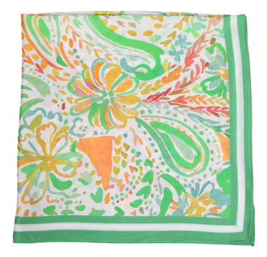 S26080 100% Polyester Lightweight Square Scarf: 02 PNK