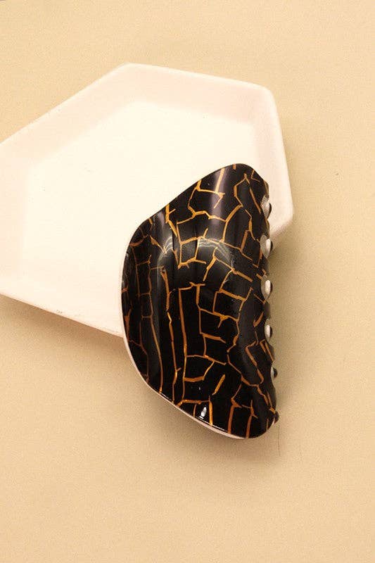 SHINY OVAL HAIR CLAW CLIPS | 40H461: A