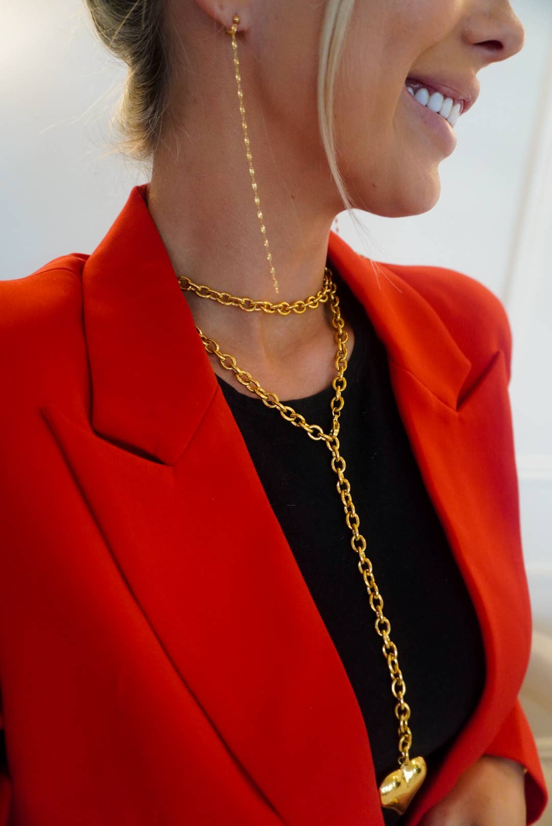 XL DAINTY CHAIN EARRINGS
