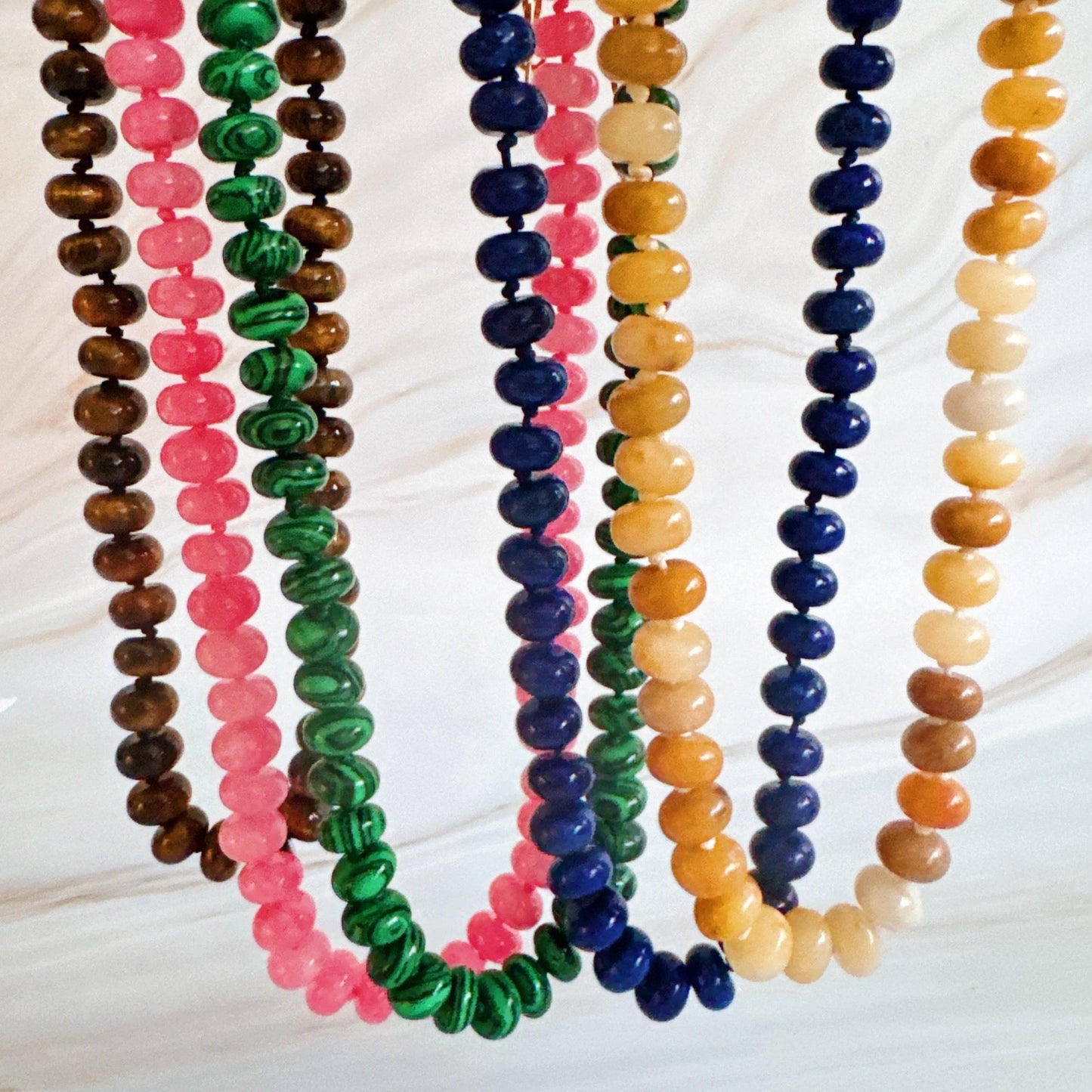 Refined Stone Bead Necklace – Timeless Everyday Accent: Malachite Green