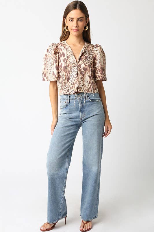 Virginia Shirt: Leopard / M