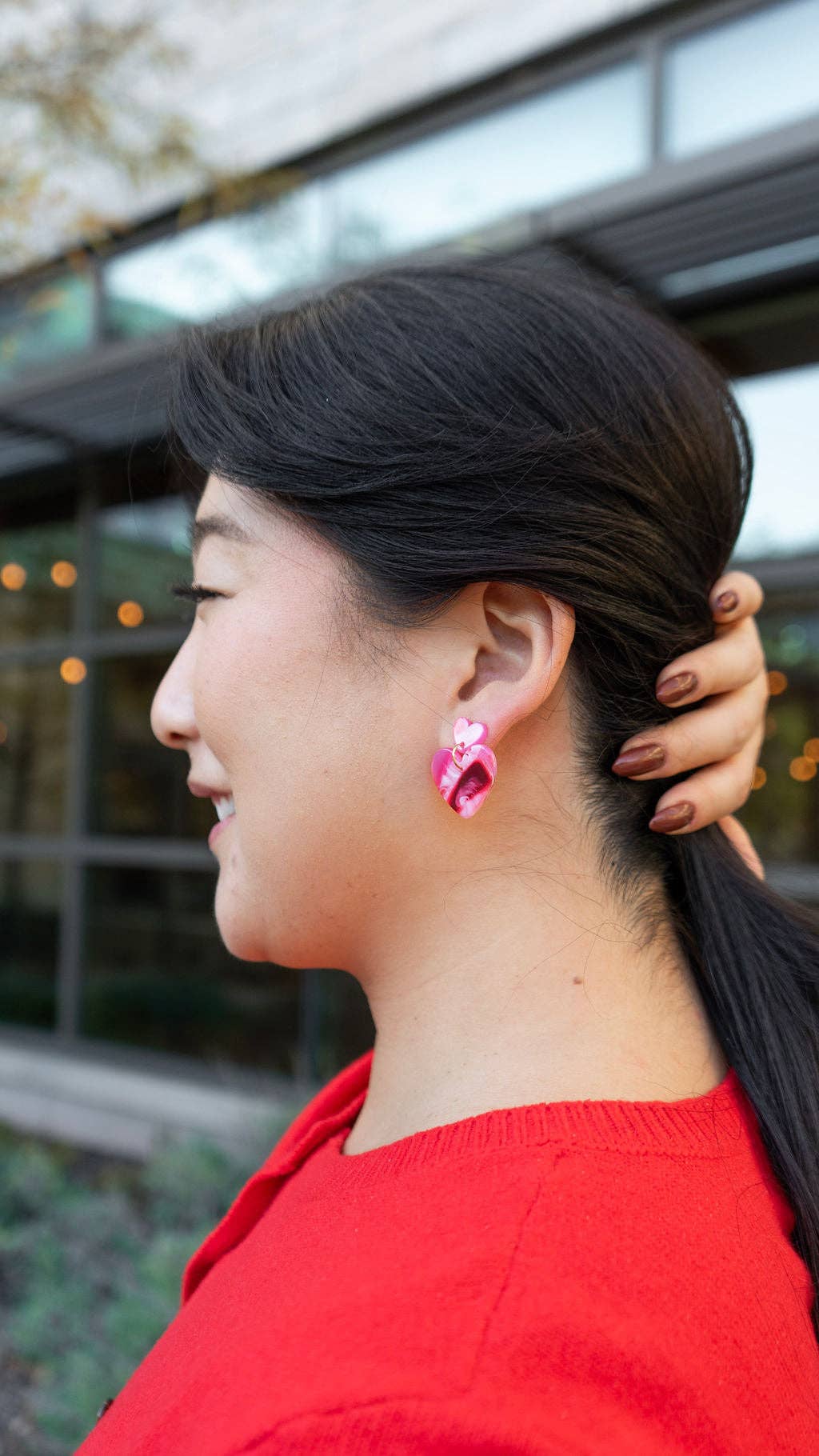 Darling Heart Earrings - Strawberry Fizz // Valentine's Day