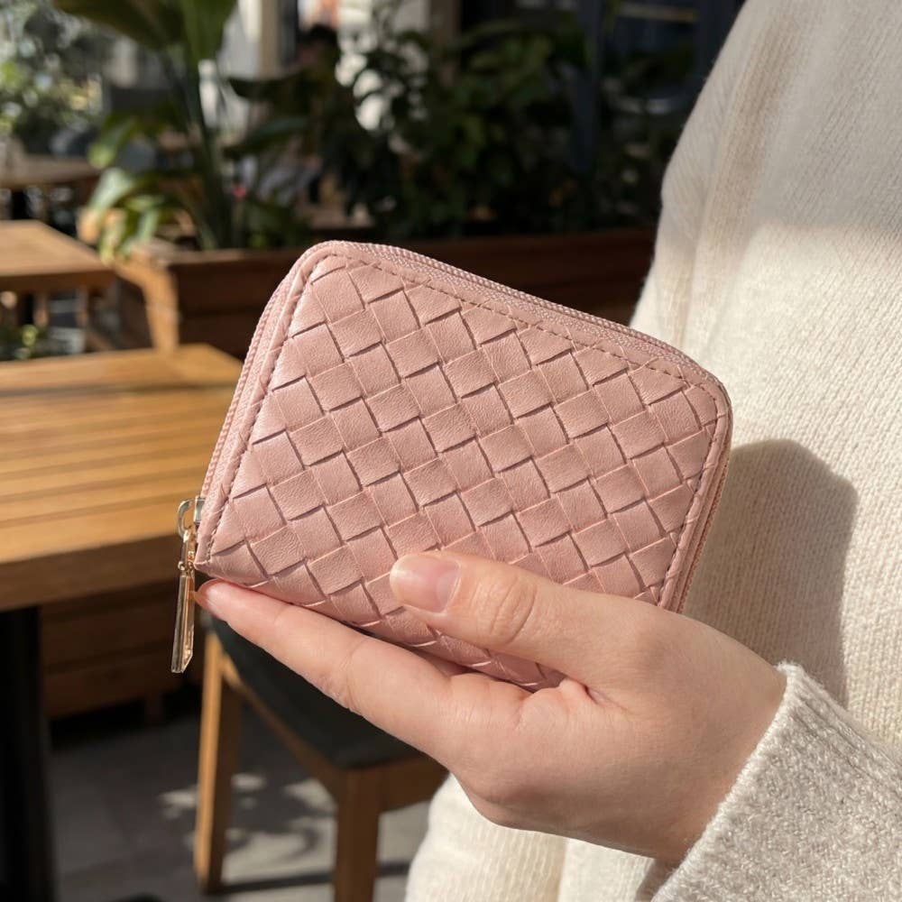 Woven Zip Around Wallet: SG