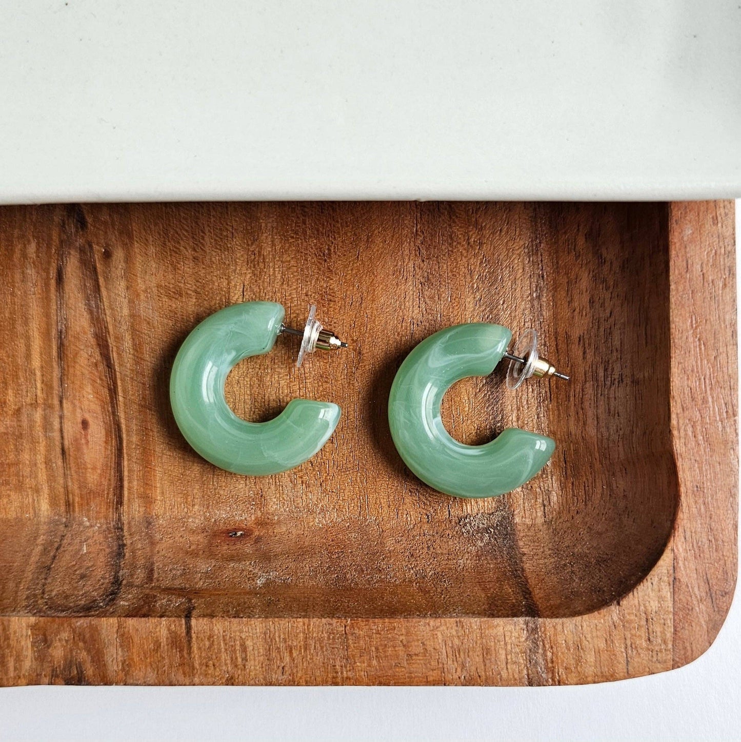 Chloe Hoops - Sage // Jewelry, Earrings, Fall