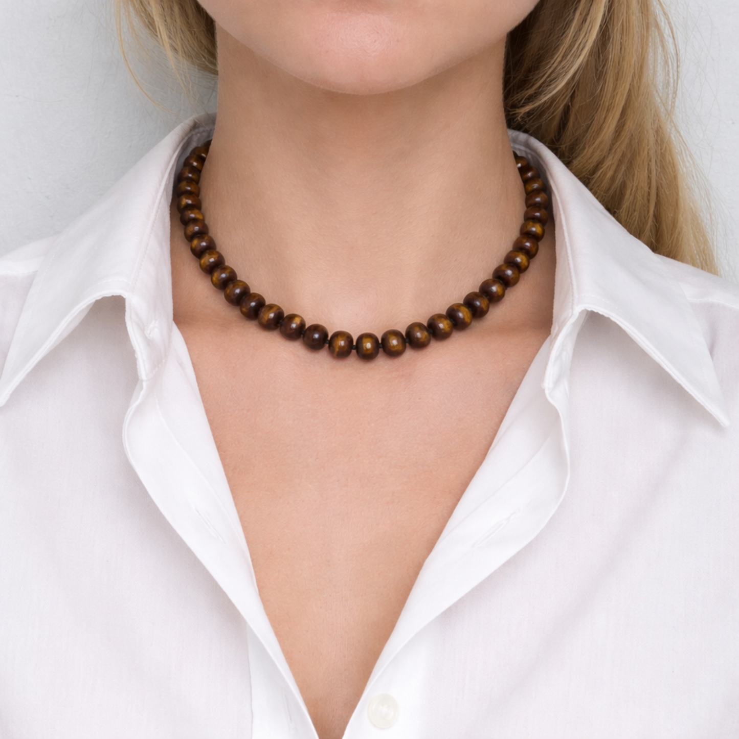 Refined Stone Bead Necklace – Timeless Everyday Accent: Malachite Green