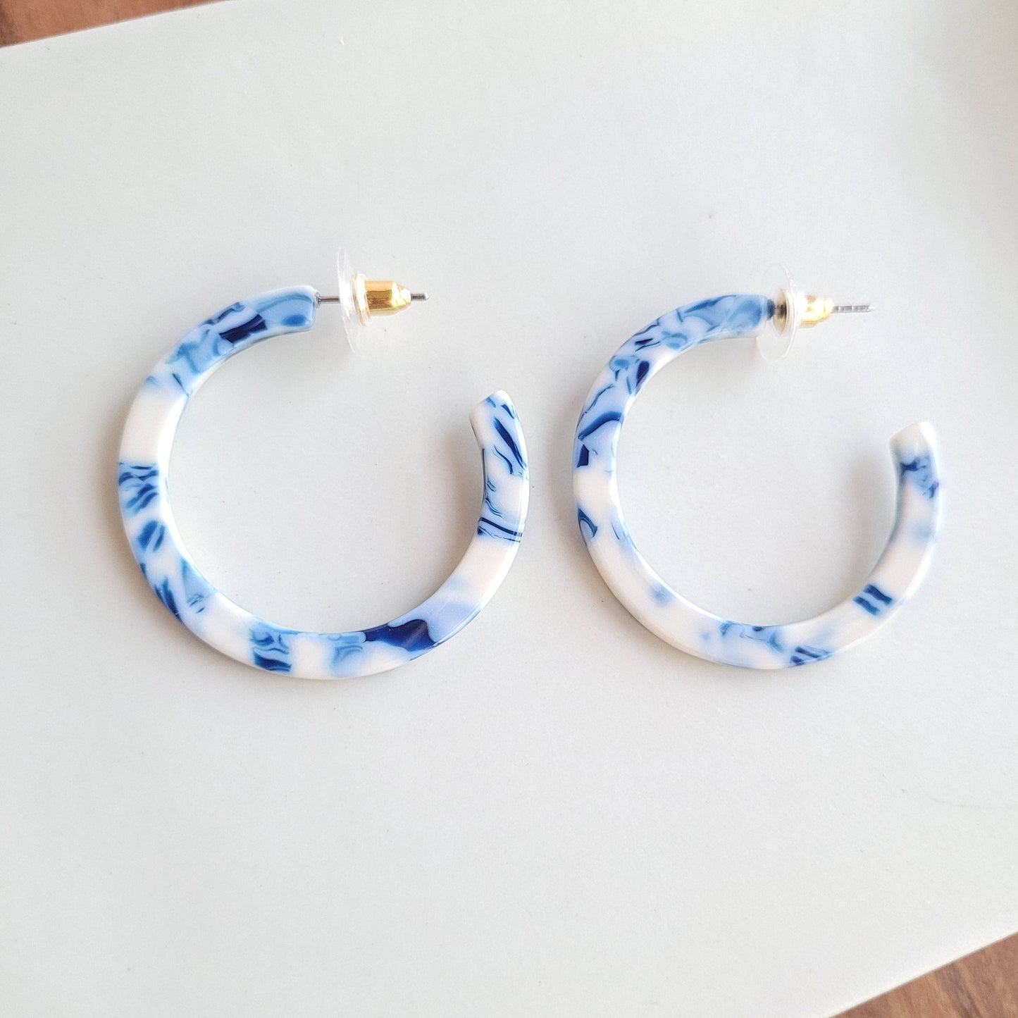 Camy Hoops - Greek Goddess Blue // Jewelry, Earrings, Gift