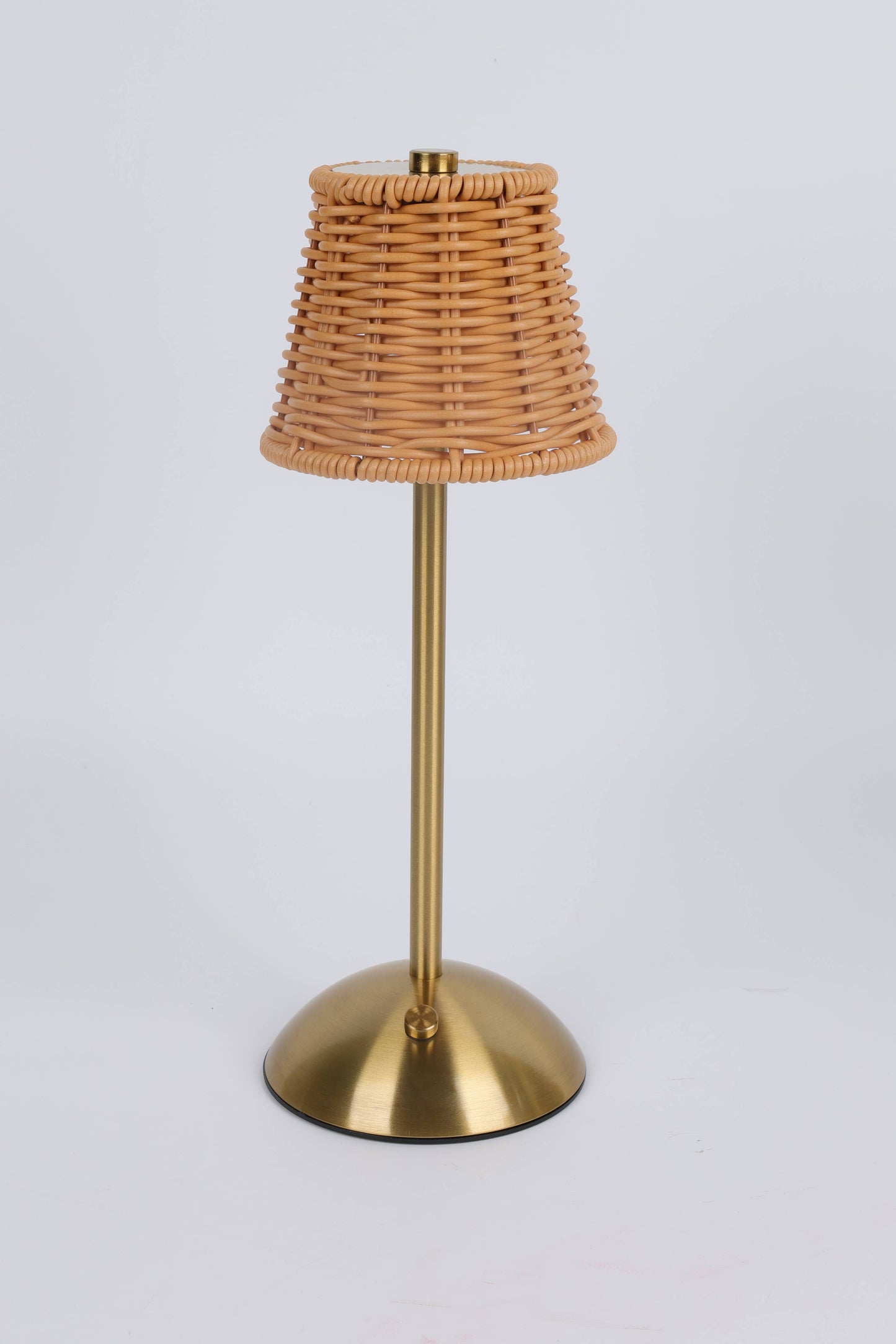 Rechargeable Rattan LED Lamp – Black or Gold- Retail Pack: Black