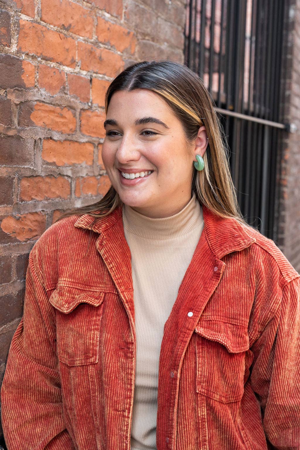 Chloe Hoops - Sage // Jewelry, Earrings, Fall