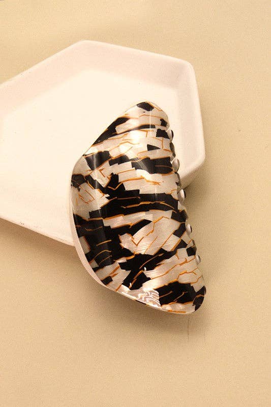 SHINY OVAL HAIR CLAW CLIPS | 40H461: A
