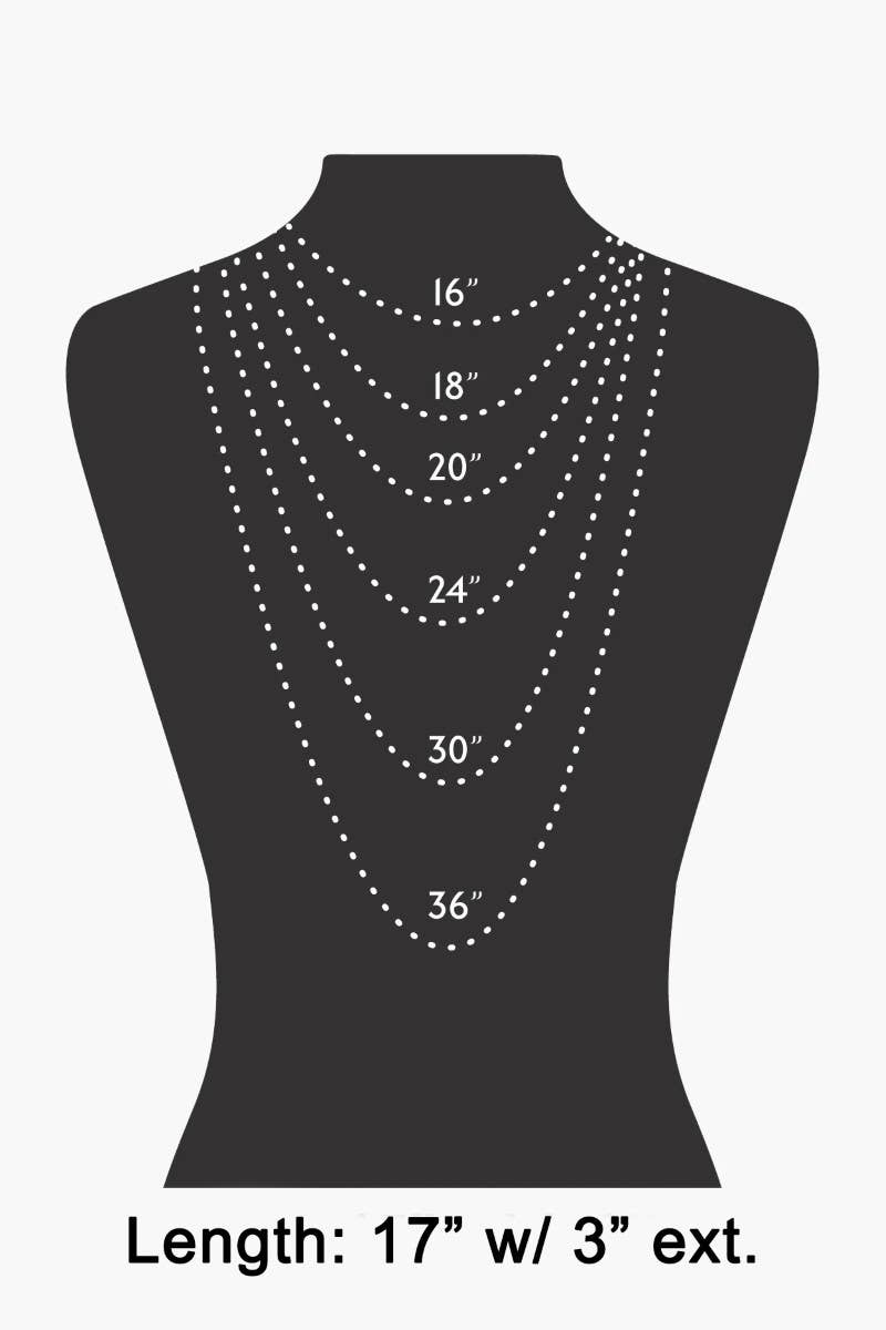 Gradient Stone Beaded Necklace: GNM