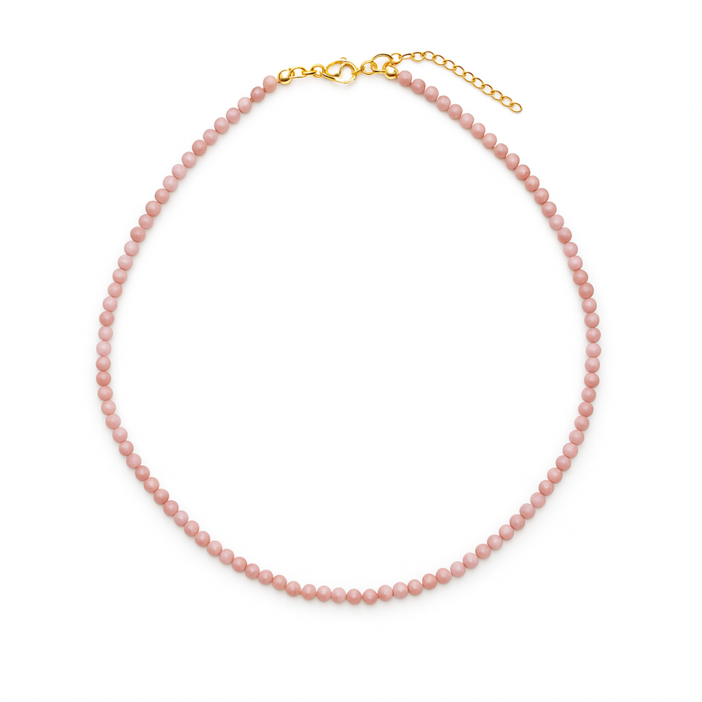 Natural Stone Beads Single Strand Necklace: Lapis Blue